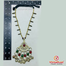 Load image into Gallery viewer, Tribal Big Pendant Necklace With Glass Stones