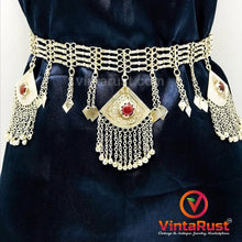 Load image into Gallery viewer, Dangling Pendants Kuchi Belly Dance Belt
