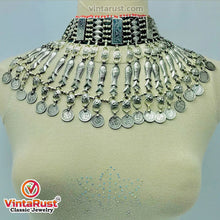 Load image into Gallery viewer, Tribal Choker Necklace With Fish Motifs