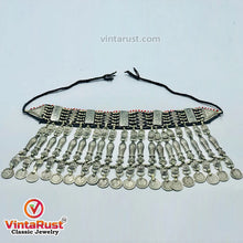 Load image into Gallery viewer, Tribal Choker Necklace With Fish Motifs