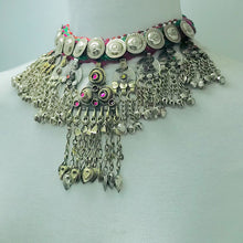 Load image into Gallery viewer, Tribal Necklace With Vintage Coins and Tassels