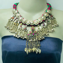Load image into Gallery viewer, Tribal Necklace With Vintage Coins and Tassels