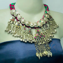 Load image into Gallery viewer, Tribal Necklace With Vintage Coins and Tassels