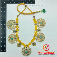 Load image into Gallery viewer, Stunning Yellow Stones Beaded Vintage Necklace