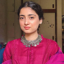 Load image into Gallery viewer, Tribal Coins and Silver Bells Choker Necklace