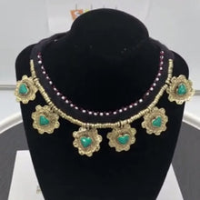 Load image into Gallery viewer, Tribal Light Weight Collar Choker Floral Necklace