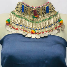 Load image into Gallery viewer, Massive Tribal Fish Ethnic Multicolor Choker Necklace