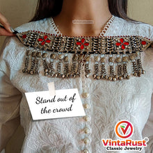 Load image into Gallery viewer, Tribal Glass Stones Choker Necklace