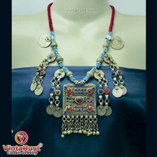 Load image into Gallery viewer, Handmade Beaded Chain Necklace With Long Tassels