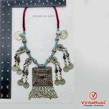 Load image into Gallery viewer, Handmade Beaded Chain Necklace With Long Tassels