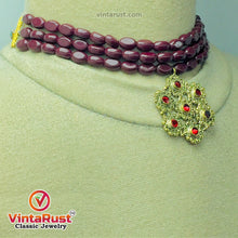 Load image into Gallery viewer, Tribal Handmade Stone Beaded Choker Necklace