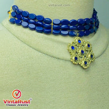 Load image into Gallery viewer, Tribal Handmade Stone Beaded Choker Necklace