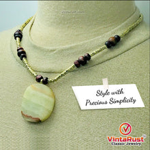 Load image into Gallery viewer, Tribal Handmade Stone Necklace