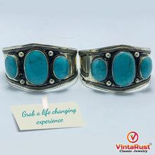 Load image into Gallery viewer, Vintage Bohemian Stone Cuff Bracelet