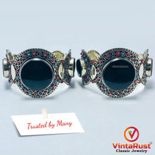 Load image into Gallery viewer, Tribal Stones Cuff Bracelet