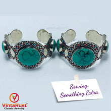 Load image into Gallery viewer, Tribal Stones Cuff Bracelet