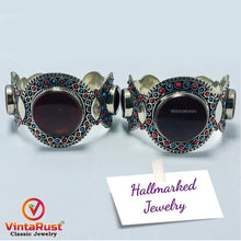 Load image into Gallery viewer, Tribal Stones Cuff Bracelet