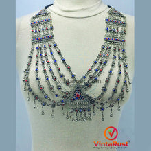 Load image into Gallery viewer, Tribal Stones Multilayers Bib Necklace
