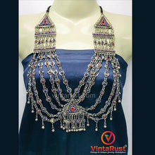 Load image into Gallery viewer, Tribal Stones Multilayers Bib Necklace
