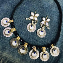 Load image into Gallery viewer, Vintage Coins and Glass Stones Jewelry Set