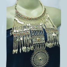 Load image into Gallery viewer, Boho-Chic Vintage Tribal Oversized Choker Necklace