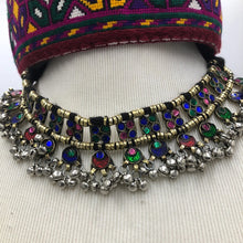 Load image into Gallery viewer, Turkmen Tribal Choker With Multi Color Glass Stones And Beads