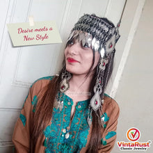 Load image into Gallery viewer, Turkmen Silver Tribal Kuchi Matha Patti