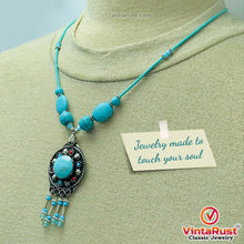 Load image into Gallery viewer, Turquoise Beaded Light Weight Necklace