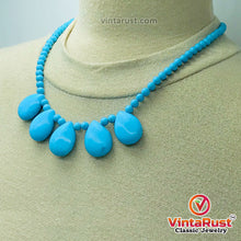 Load image into Gallery viewer, Turquoise Beaded Statement Choker Necklace
