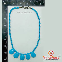 Load image into Gallery viewer, Turquoise Beaded Trendy Statement Choker Necklace