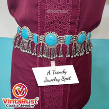 Load image into Gallery viewer, Turquoise Stone Belly Belt