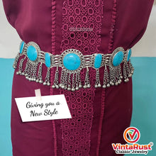 Load image into Gallery viewer, Turquoise Stone Belly Belt