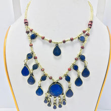 Load image into Gallery viewer, Two Layers Tribal Stones Vintage Necklace