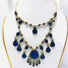 Load image into Gallery viewer, Two Layers Tribal Stones Vintage Necklace