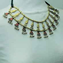 Load image into Gallery viewer, Unique Stylish Golden Tone Tribal Choker Necklace