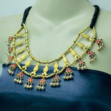 Load image into Gallery viewer, Unique Stylish Golden Tone Tribal Choker Necklace