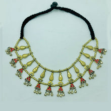 Load image into Gallery viewer, Unique Stylish Golden Tone Tribal Choker Necklace