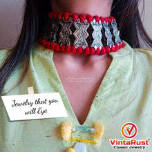 Load image into Gallery viewer, Vintage Afghan Kuchi Choker Necklace