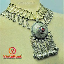 Load image into Gallery viewer, Vintage Afghan Bells and Tassels Pendant Necklace