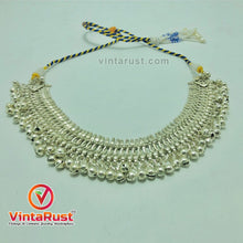 Load image into Gallery viewer, Silver Kuchi Vintage Bells Choker Necklace