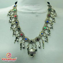 Load image into Gallery viewer, Vintage Bells Tribal Afghan Bib Necklace