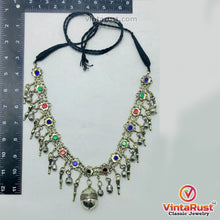Load image into Gallery viewer, Vintage Bells Tribal Afghan Bib Necklace