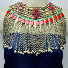 Load image into Gallery viewer, Vintage Silver Kuchi Boho Choker Necklace