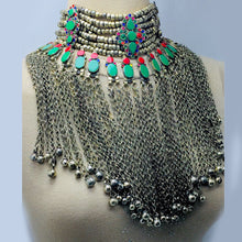 Load image into Gallery viewer, Vintage Rustic Bohemian Kuchi Choker Necklace With Bells