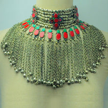 Load image into Gallery viewer, Vintage Rustic Bohemian Kuchi Choker Necklace With Bells