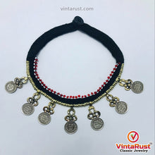 Load image into Gallery viewer, Vintage Statement Choker Necklace With Dangling Coins