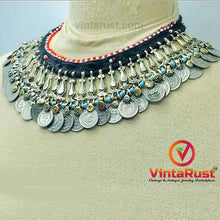 Load image into Gallery viewer, Afghan Choker Necklace With Beads and Coins