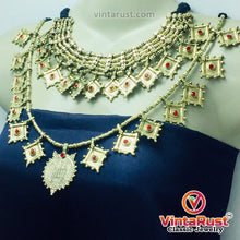 Load image into Gallery viewer, Vintage Golden Two Coins Necklaces Jewelry Set