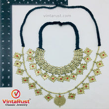 Load image into Gallery viewer, Vintage Golden Two Coins Necklaces Jewelry Set