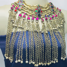 Load image into Gallery viewer, Vintage Gypsy Long Bells Oversized Choker Necklace